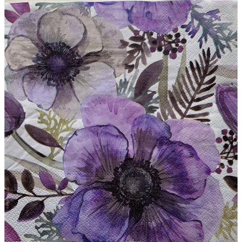 Decoupage Napkin -  Watercolor Peonies