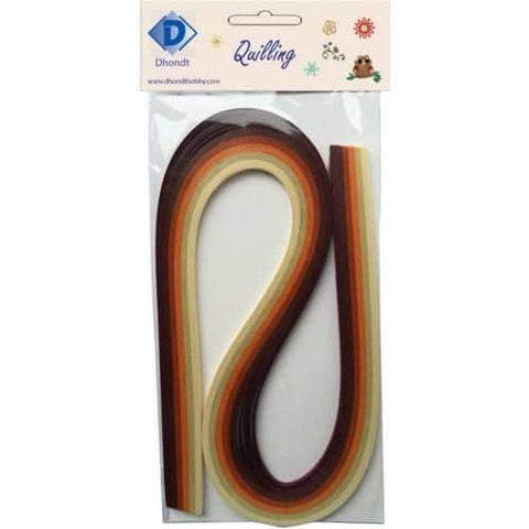 Dhondt Hobby Quilling Strips pack - Beige/Brown