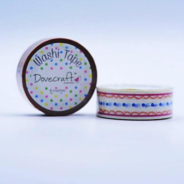 Dovecraft Washi Tape - Scallops & Dots