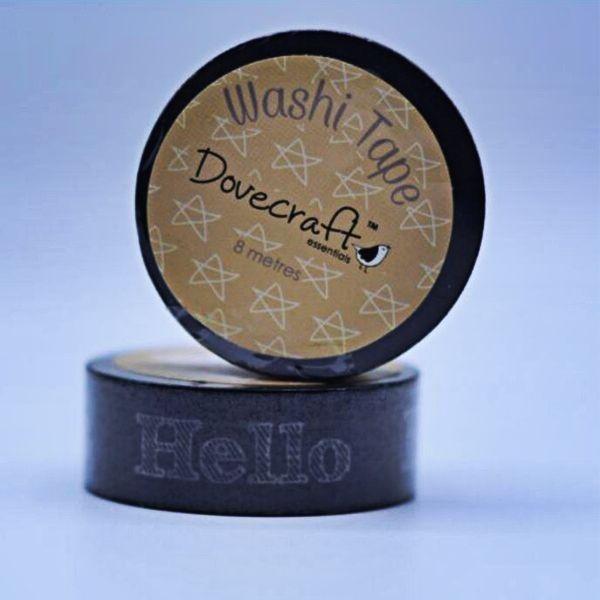 Dovecraft Washi Tape - Chalk Board Hello