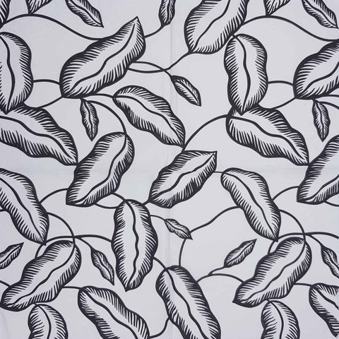 Decoupage Napkin - Black Leaves