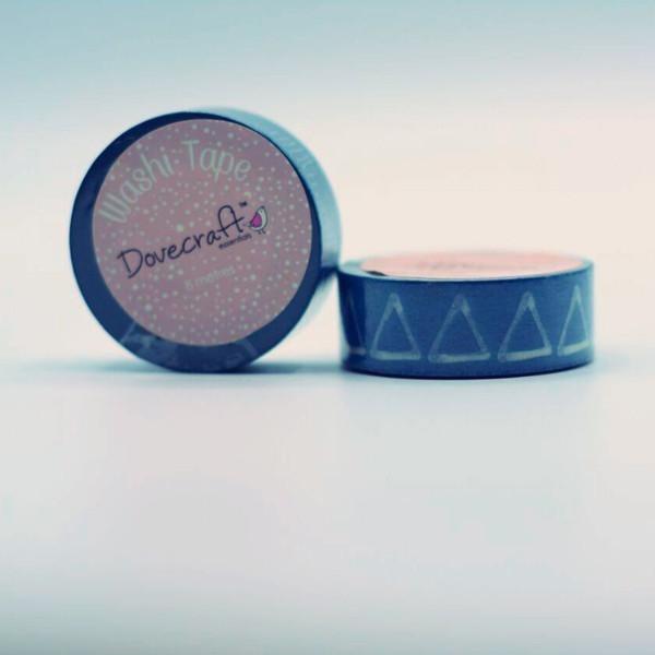 Dovecraft Washi Tape - Blue Triangles