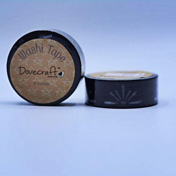 Dovecraft Washi Tape - Monochrome Flower