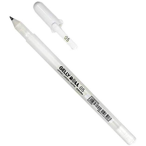 Sakura Gelly Roll Pen White - (05) 0.3mm Fine nib