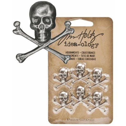 Tim Holtz Idea-ology Adornments, Crossbones