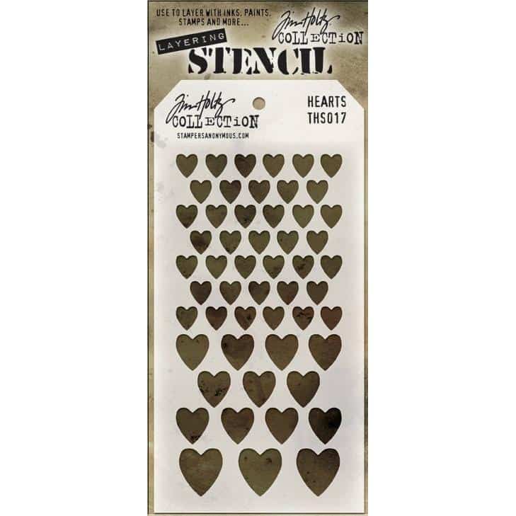 Tim Holtz Layered Stencil - Hearts