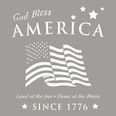 Americana 12x12 Stencil - American Tribute