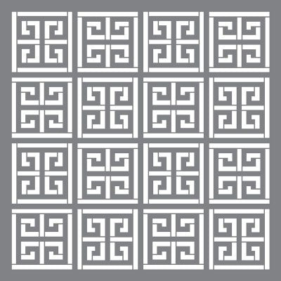 DecoArt Americana stencil 12X12 - Greek Key