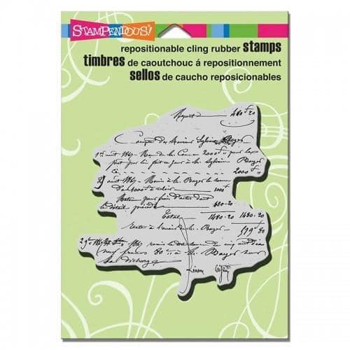Stampendous Cling Vintage Note
