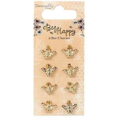 Dovecraft Charms - Bee Happy Bee