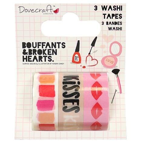 Dovecraft Washi Tape - Kiss and Makeup
