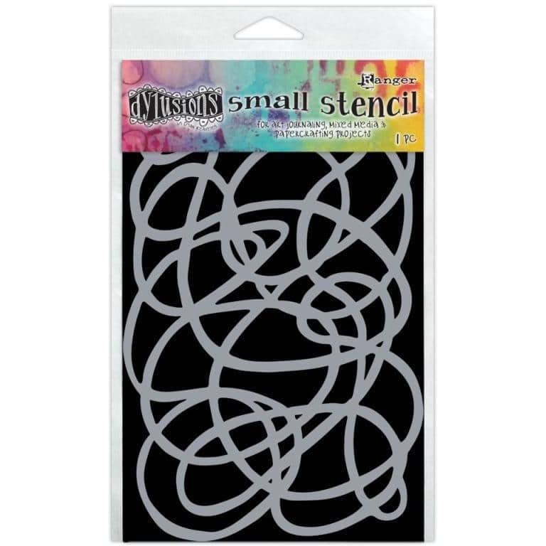 Dylusion Stencil - Squiggle, Small