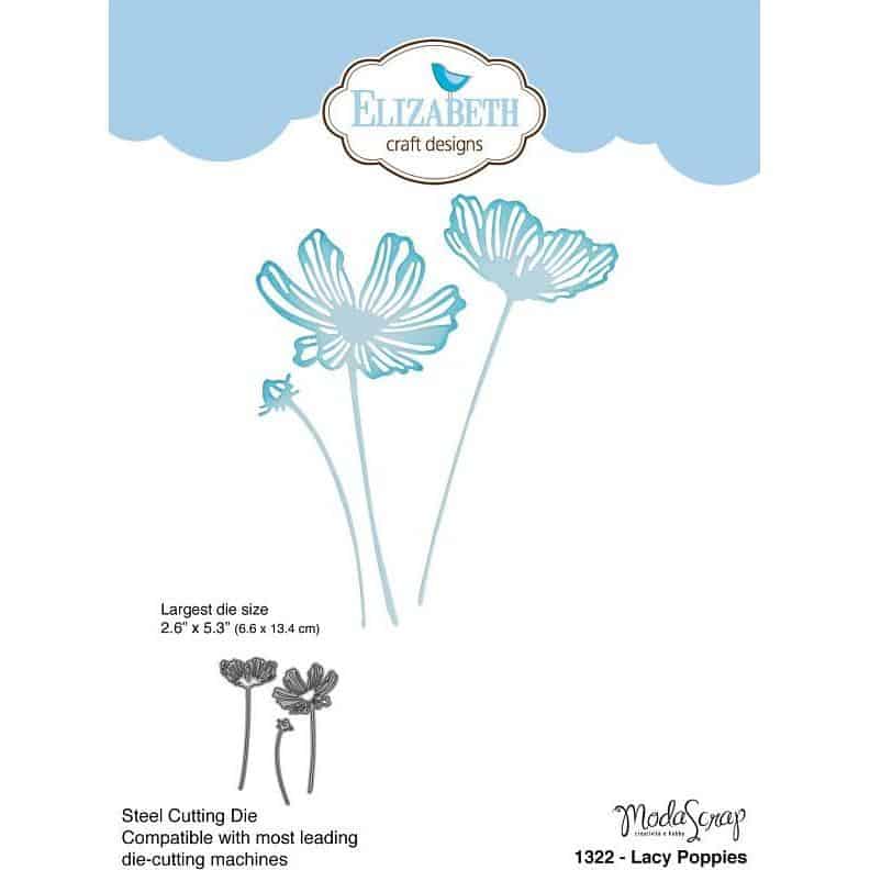Elizabeth Craft Designs - Lacy Poppies Die