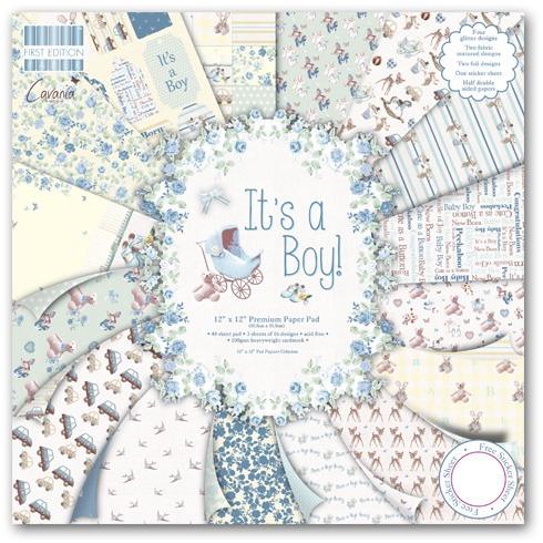 First Edition 12x12 Paper Pad - It’s a Boy