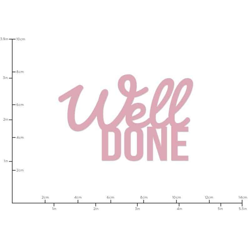 Kaiser Craft Decorative Die Words - Well Done