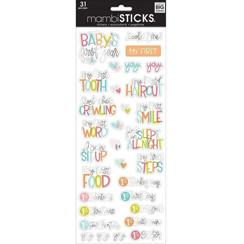 MAMBI  Stickers - Babys First Year Words