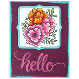 Stampendous Cling Big Brush Hello