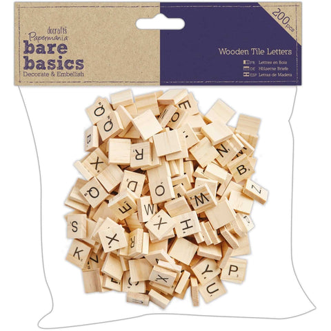 Papermania Wooden Tile Letters 200pcs