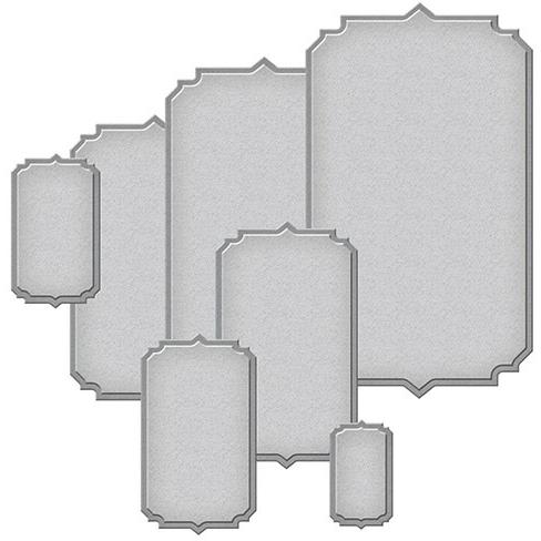 Spellbinders - Nestabilities Etched Dies Art Deco Astoria Labels.