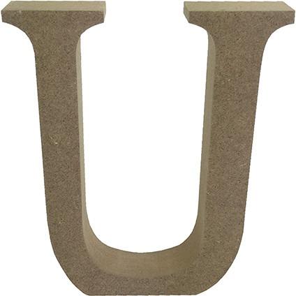 MDF Letter Blank - U