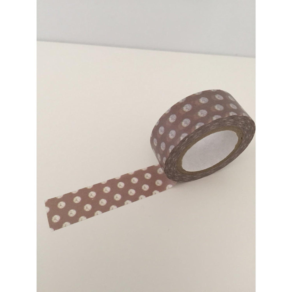 Dovecraft Washi Tape - Kraft dots