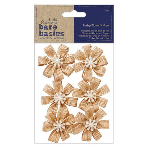 Papermania Burlap Blossom (6pcs)