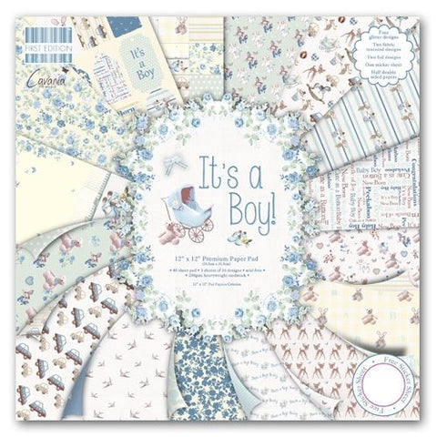First Edition 12x12 Paper Pad - It's a Boy