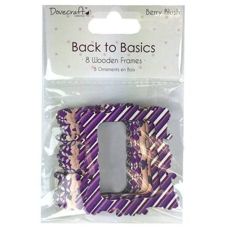 Dovecraft Back to Basics Wooden Frames - Berry Blush