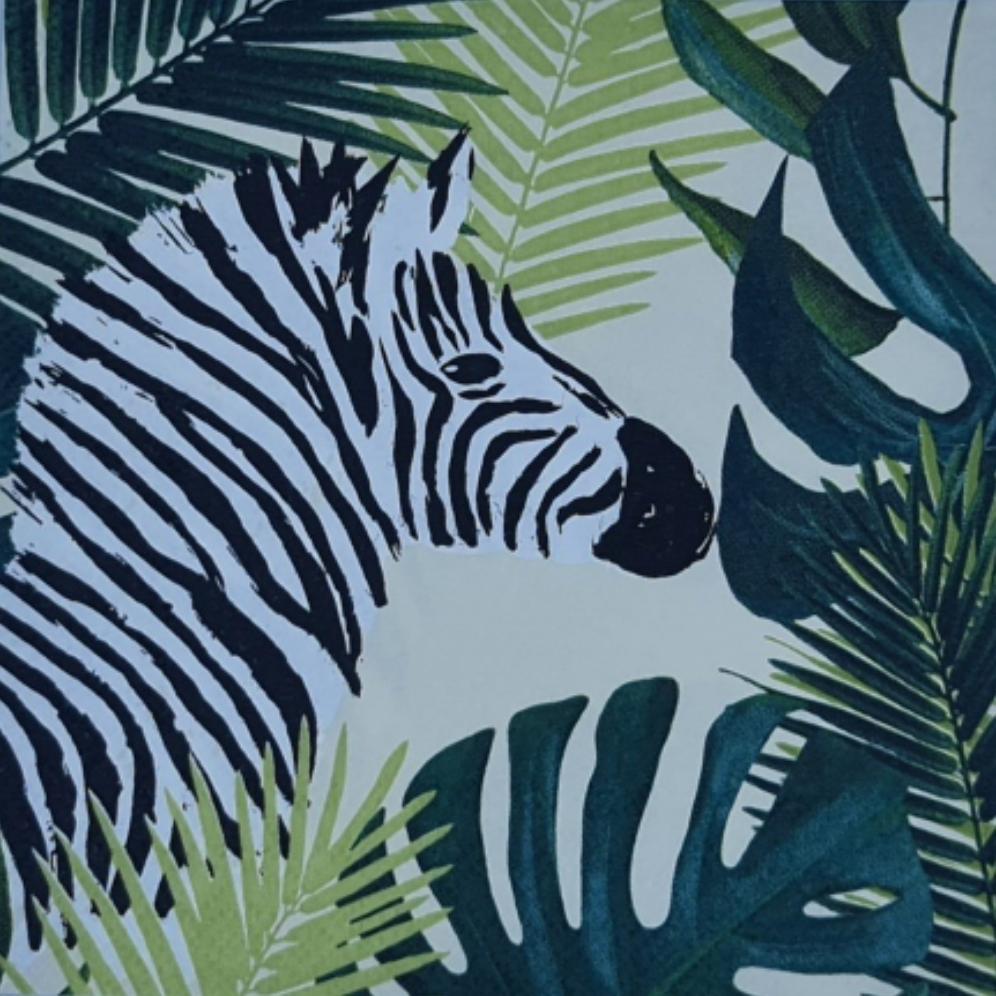 Decoupage Napkin - Zebra