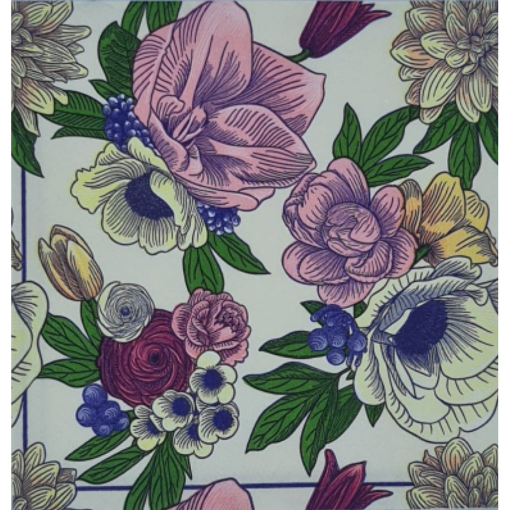 Decoupage Napkin - Retro Florals