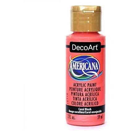 DecoArt Americana Acrylic Paint 2oz - Coral Blush