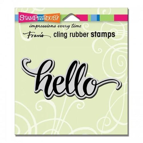 Stampendous Cling Big Brush Hello