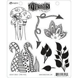 Dylusions Cling Rubber Stamp - Doodle Parts