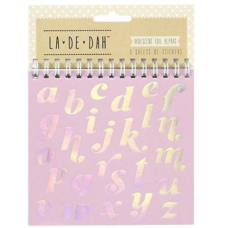 La De Dah Sticker Flipbook - Foil Alphabet