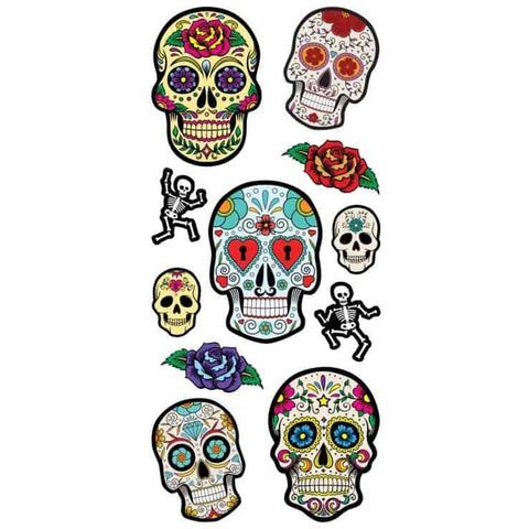 Paper House Productions 3D Puffy Sticker - Sugar Skulls