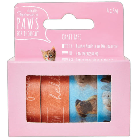 Papermania Washi Tape set - Paws for Thought