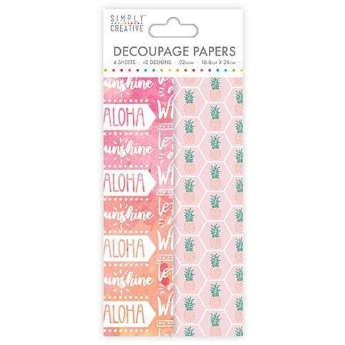 Simply Creative Decoupage Paper - Aloha