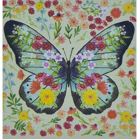 Decoupage Napkin - Primary Butterfly