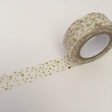 Dovecraft Washi Tape - Foil, Gold Dot Fade