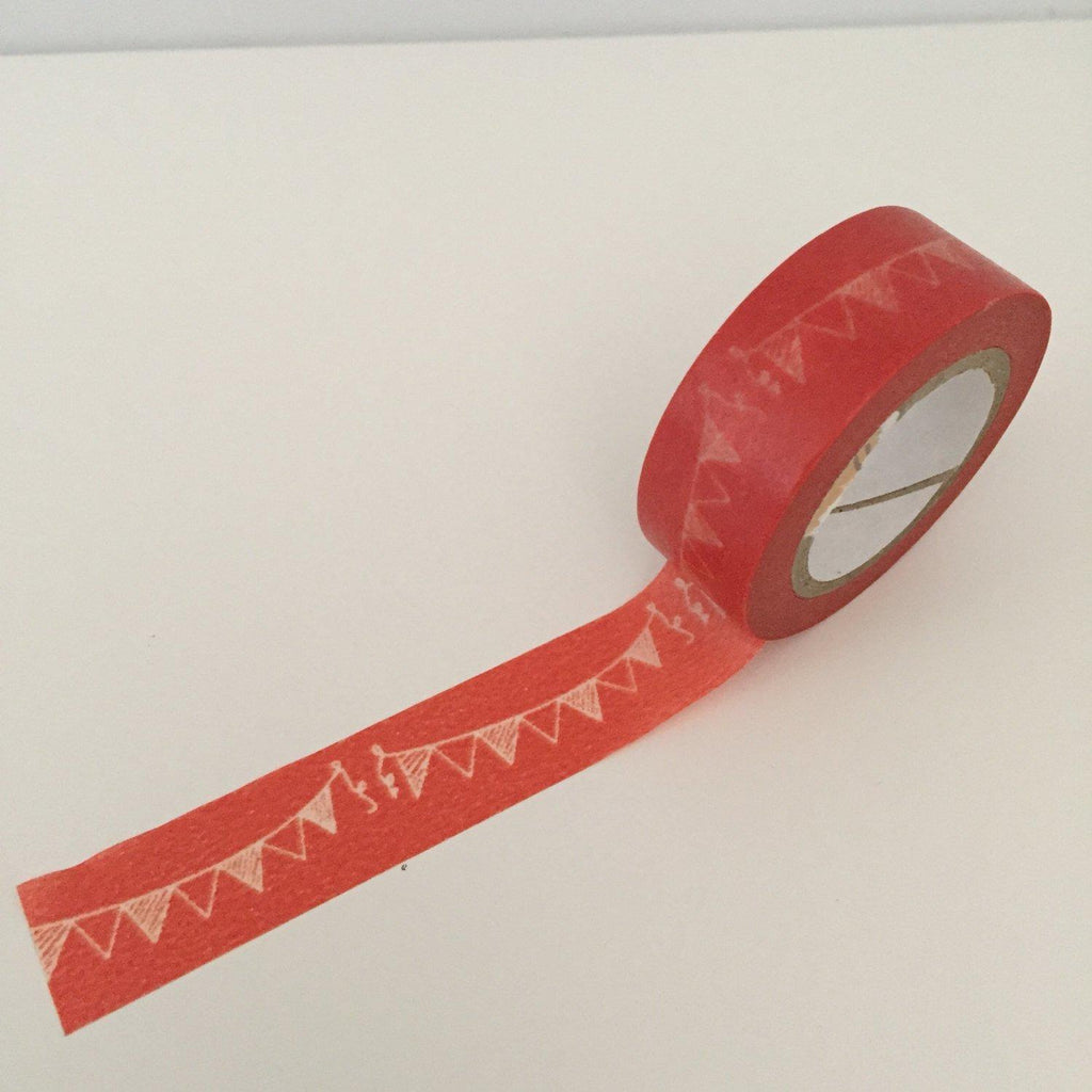 Dovecraft Washi Tape - Red Pennants